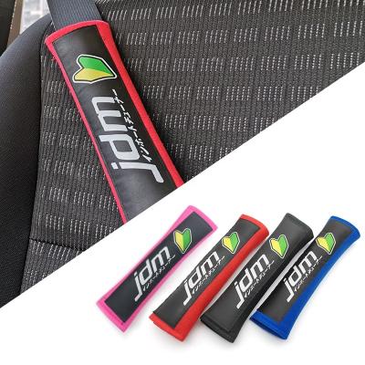 China Wholesale Universal Soft Racing JDM Style Cotton 2PCS/Pair Car Seat Belt Cover For Universal Auto Accessories for sale