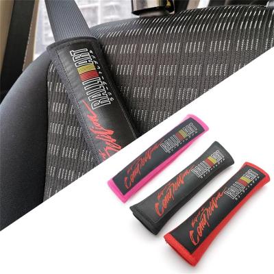 China Wholesale Universal Ralliart Sports JDM Style 2PCS/Pair Cotton Car Seat Belt Cover For Toyota HONDA Nissan Auto Accessories for sale