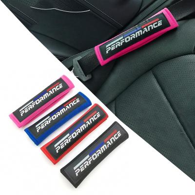 China Wholesale Universal JDM Soft Style 2PCS/Pair Cotton Car Seat Belt Cover For Toyota HONDA Nissan Auto Performance Accessories for sale