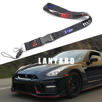 China Creative Fashiontable JDM Style Neck Strap Lanyard For Nismo GTR Logo Work Mobile Phone Arming Card Car Key Cording ID for sale