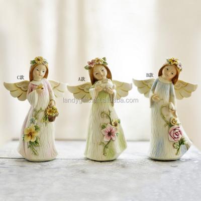 China Garden Angel Statue China Small Outdoor Decor Angel For Wedding Easter for sale