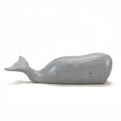 China Antique China Resin Whale Sculpture For Home Decoration for sale