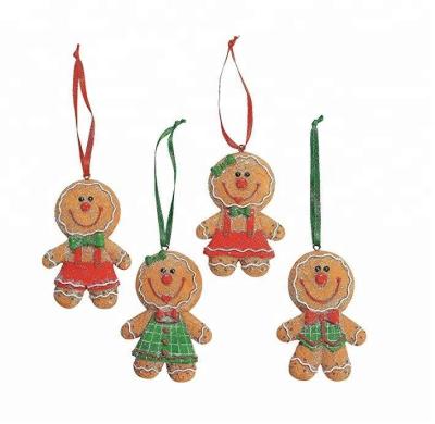 China China Top Selling 3.5-4 Inches Christmas Cookie Gingerbread Tree Ornaments for sale