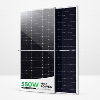 China Sunpal Double Cell Glass Bifacial Solar Panel 455W 500W 525W 540W 550W PV Panel Price 182mmx182mm for sale