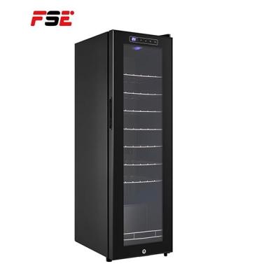 China Car 31 Bottles Single Zone Compressor Wine Fridge 80L Wine Cooler for sale