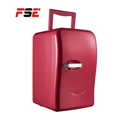 China Absorption FSE Mini Refrigerator Fridge Red Color Car Refrigerator Mini Refrigerator Desktop Refrigerator for sale