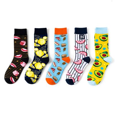 China Wholesale Cheap QUICK DRY Avocado Wholesale Unisex Pizza Fruit Adult Calcetines Creative Crew Sock for sale