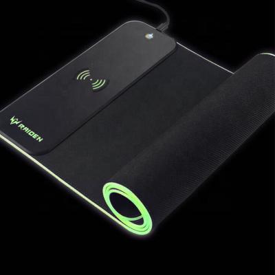 China Customized Waterproof Non-slip RGB Mouse Pad Large Gaming Mouse Pad With Wireless Charging for sale