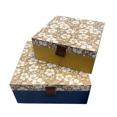 China Wholesale Europe Fantasy 3D Model MDF Open Wooden Box Rectangular Decorative Small Gift Storage With Lid for sale