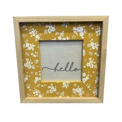 China Wholesale Girl's Elegant Handmade Modern Decoration Collage Gift Desktop MDF Picture Wooden Photo Frame for sale