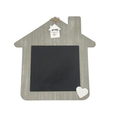 China Custom Office Shape Children's Whitewash Small Note Wooden Note Board Blackboard Decorative Sign for sale