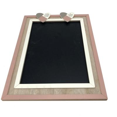 China Wholesale Home Decoration Kids Children Rectangle Shape Small Wooden Framed Decorative Note Board Blackboard Sign for sale