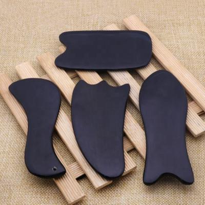 China Popular China Black Acupuncture Gua Sha Board Face Scraping Massage Tool for sale