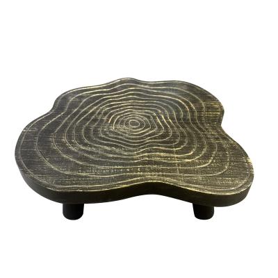 China Custom Convertible Living Room Corner Sofa Round Table Small Decorative Wooden Dining MDF Coffee Table for sale