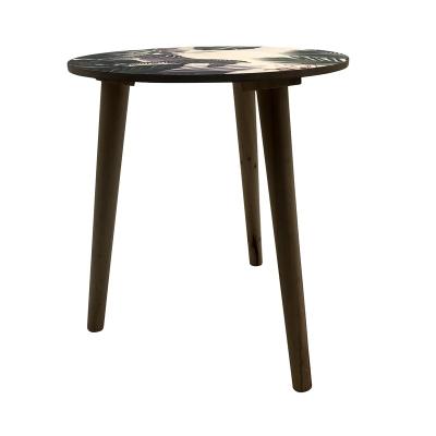 China (Size) Amazon adjustable high quality round modern coffee table small with 3 legs for sale