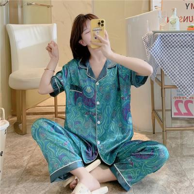 China QUICK DRY pajamas for women set 2022 new summer pajamas women's custom filed suit for sale