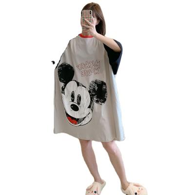 China 2022 New Big Edition Pajamas Skirt Cartoon QUICK DRY Robe Pajamas A Variety Of Long Nightgown Long Pajamas With Big Bust for sale