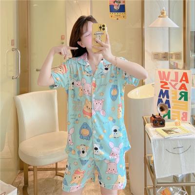 China 2022 new summer pajamas women shorts QUICK DRY sleeve shorts two pieces of clothing manufacturers spot home direct supply for sale