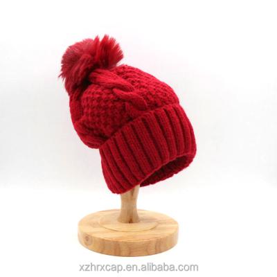 China COMMON Winter Hats Women Children Knitted Beanie Bini Hats for sale