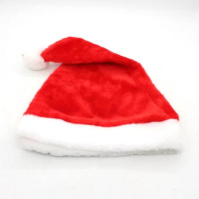 China European and American Style Christmas Hat Holiday for Adults Unisex Velvet Comfort Extra Thicken Xmas Hat for New Year Festive Party for sale