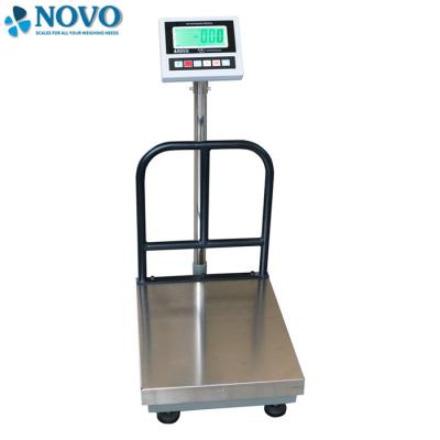 China 150kg 300kg Washdown Bench Scales Checkered Steel Platter 100-240V for sale