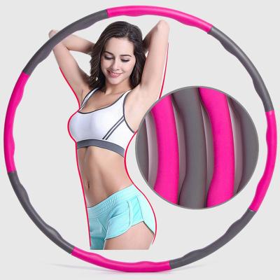 China Removable Bodybuilding / 2022 Customizable Massage 6 Plastic Hoola Circle Fitness 7 8 Section Sports Polynesian Dance Ring Detachable Hoola Circle for sale