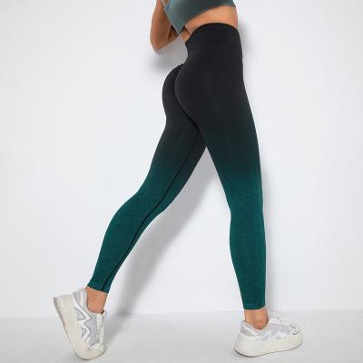 China Sexy Hip Lift Yoga Pants Fashion High Waisted Leggings Sports Wear Women Gym Seamless Breathable Fitness for sale