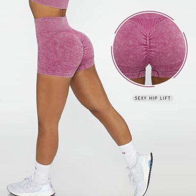 China 2022 New Arrived High Quality Women High Waist Shorts Set Fashion Yoga Breathable Seamless Shorts For Wome for sale