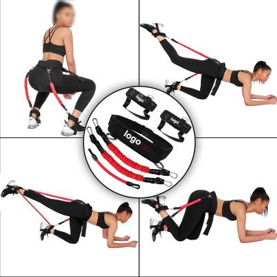 China New Style Elastic Band Gym Futness Exercise Pull Up Resistance Band Durable Home Gym Pull Up Band Adjustable 4 Tube Resistance Bands Sets for sale