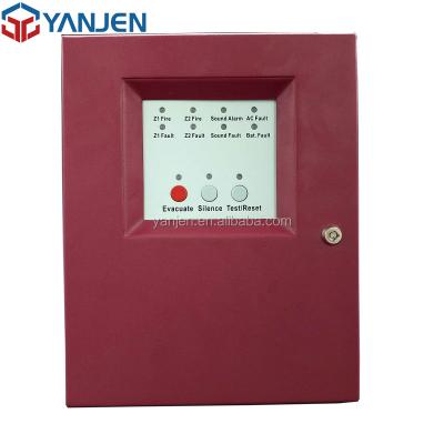 China 13 Years Factory 2 Zones Conventional Wireless MINI Fire Alarm Host YJ-1002 for sale