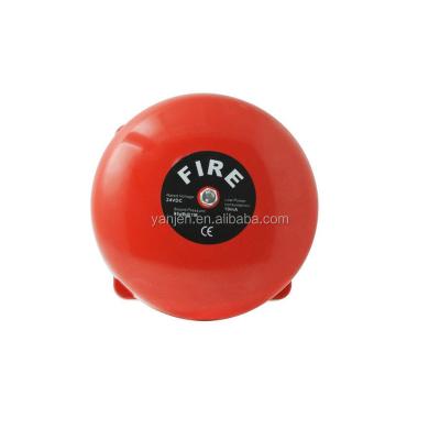 China 13 Years 6 Inch Red Fire Alarm Bell Manufacturer DC24V Factory for sale