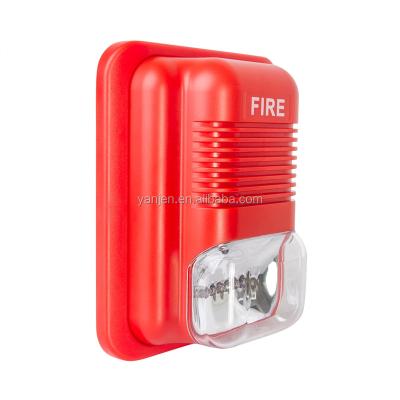 China Fire Alarm System Alarm Siren With Strobe Light 126*126*47mm for sale