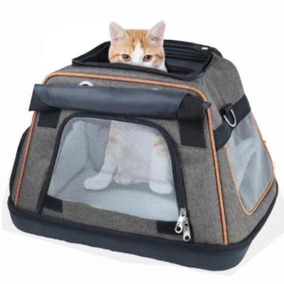 China Comfort Portable Foldable Pet Travel Carrier Bag For Cats Dogs Puppy for sale