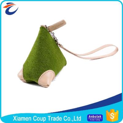 China Cute Girls Fabric Shopping Bags Wool Felt Mini Material Custom Wallet for sale