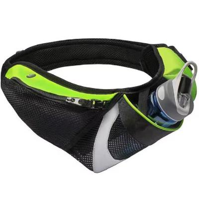 China Breathable Running Belt Waist Pack With Water Bottle Holder Waist Bag for sale