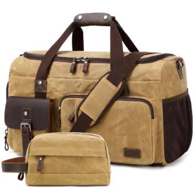 China Großkapazität Kleidungsstück Gepäck Duffle Übernachtung Casual Fitnessstudio Wochenende Sport Leinwand Duffle Taschen zu verkaufen