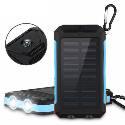 China Support 20000mah 50000mah solar panel fast mobile power bank outdoor waterproof portable charging cell phone charging for sale