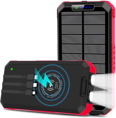 China Support Portable Solar Fast Charging Power Bank 30000mah MI Solar Mobile Banks 80000 Fast Wireless Charger Charging Power Bank for sale