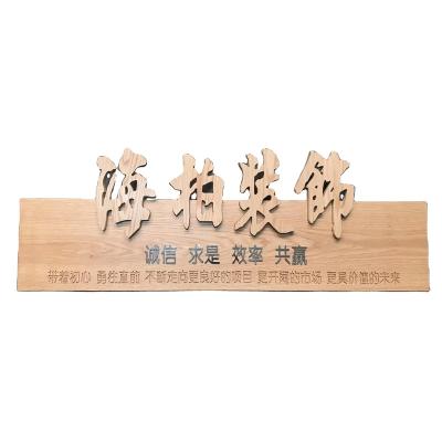 China Aluminum Free Design Fast delivery Custom Wooden 3D Advertising Sign For Shop Restaurant House Studio Number Decoration for sale