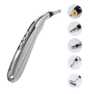 China High Quality Meridian USB Acupuncture Massage Pen Electric Rechargeable Acupuncture Point Detector Laser Point Detector Massage Pen for sale