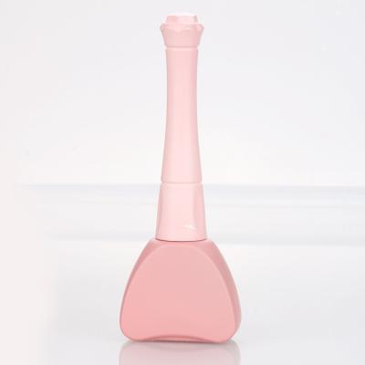 China Beautiful design pink 8ml-15ml cosmetic empty UV nail polish bottle gel glue jar for personal care for sale