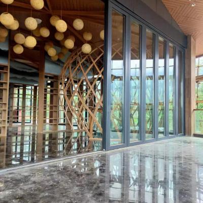 China Thermal Insulation Aluminum Folding Glass Wall for sale