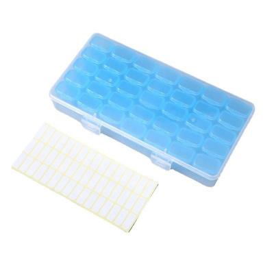 China Large Plastic Storage Box Pill Organizer Size 35 Compartment Pill Organizer With A Seal American National Standard Airtight And Waterproof Label for sale