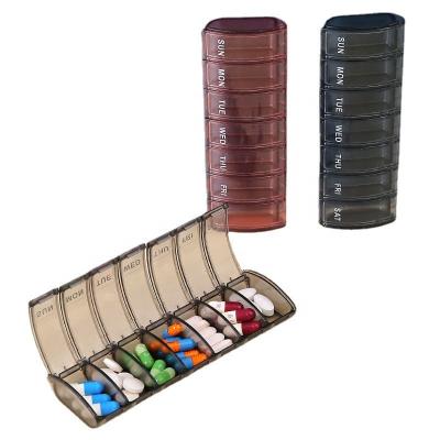 China Plastic Weekly 7 Day Pill Organizer Medicine Box & Storage Box Vitamin Planner for sale