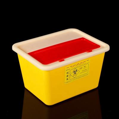 China Stocked Custom Biohazard 3/5/8/10/15L Needle And Syringe Disposal - Plastic Sharps Container With Flip Lid For Diabetics for sale