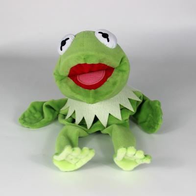 China Hot Selling Plush Sesame Street Kermit The Frog Dinner Plush Toy Soft Hand Puppet for sale