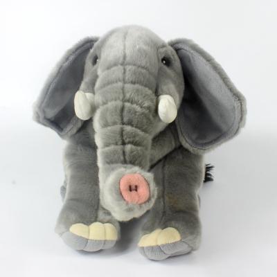 China Realistic Stuffed Plush Elephant Stuffed Toy Factory Directly for sale