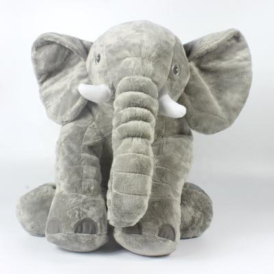 China 2021 Custom Stuffed Plush Elephant 20cm 40cm 60cm 80cm Baby Elephant Pillow Toys for sale