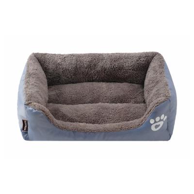 China Dog Cat Kennel Sleeping Bed Stylish Plush Dog Plush Fabric Breathable Pet Kennel Wholesale for sale