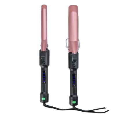 China Custom Fast Heating Instant Heat Up Curve Mini Styling Tool Ceramic Hair Curler Soft Light Anti Scald For Long Hair for sale